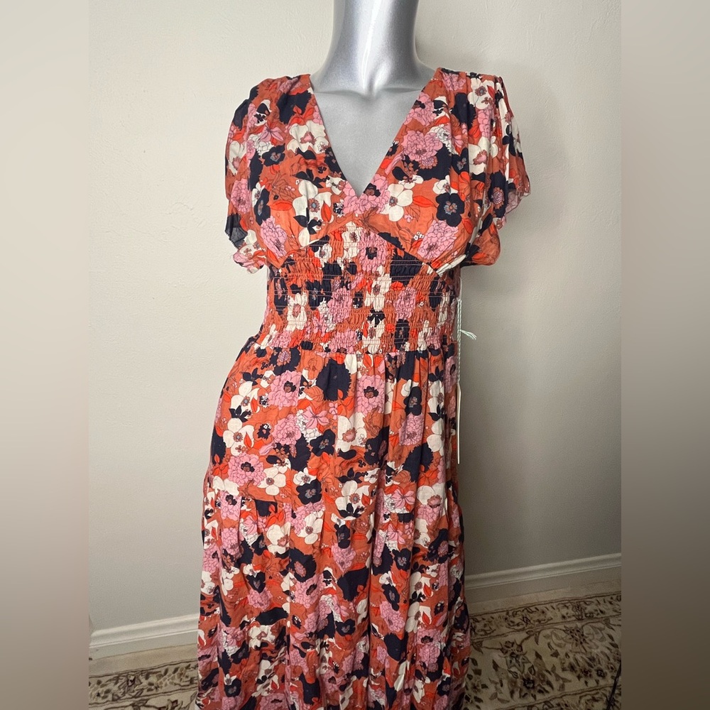 Trovata Birds of Paradis Kendall Dress Magnolia